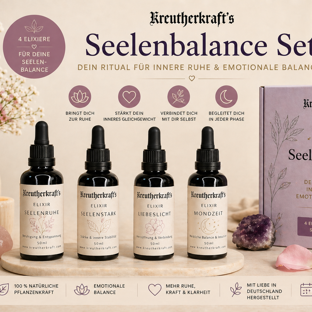 Seelenbalance Set – Kräuter Elixiere für innere Ruhe & emotionale Balance