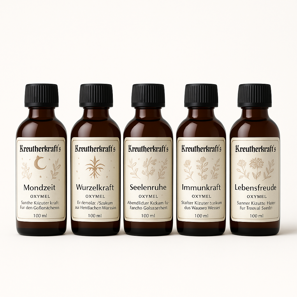 Kreutherkraft Oxymel Probier-Set – 5 Sorten à 100 ml